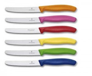 coltelli a cucina colorati