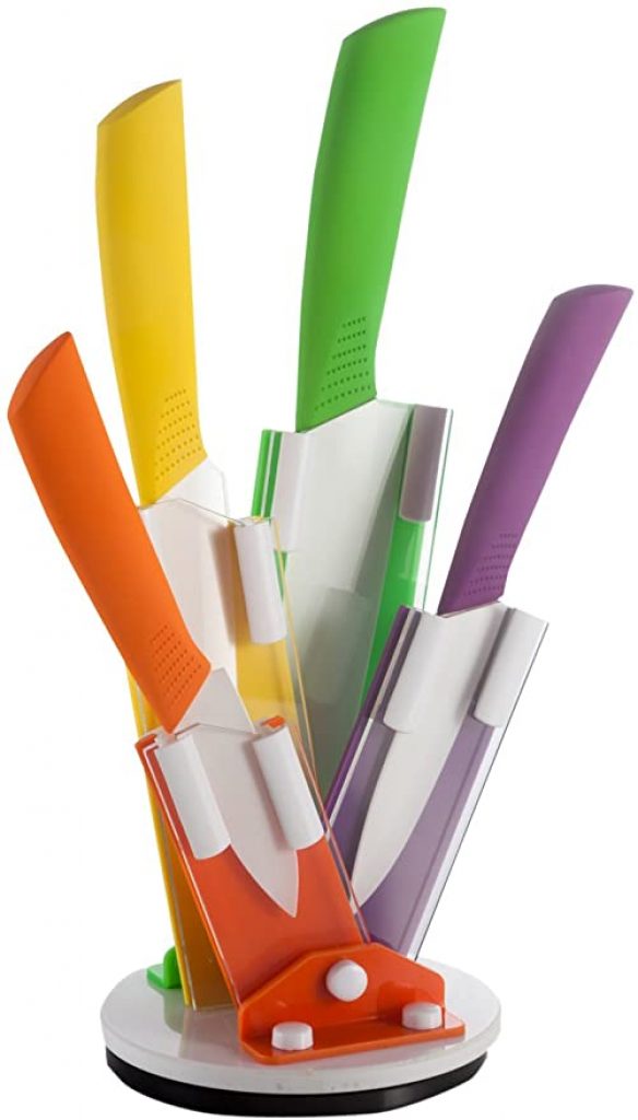 Set 4 Coltelli Da Cucina Colorati Per Bambini – Plastica Atossica – Sicuri E Lavabili In Lavastoviglie